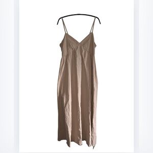 Elegant Tan Maxi Dress